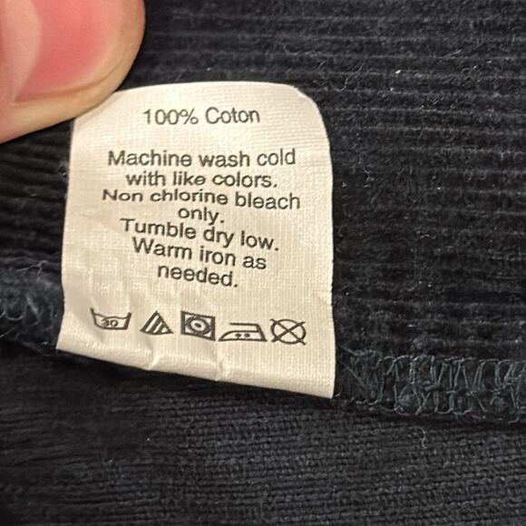 J.Crew Men's Corduroy Straight Leg Pant Black Size 33x32 - Picture 8 of 8